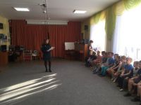О пожарной безопасности рассказали воспитанникам группы «Чиполлино» детского сада №14 п.Тельмана, Тосненского района.